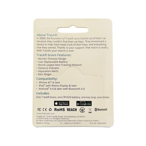 TrackR bravo - Bluetooth Tracking Device. iOS/Android Compatible - Blue - Picture 2 of 6